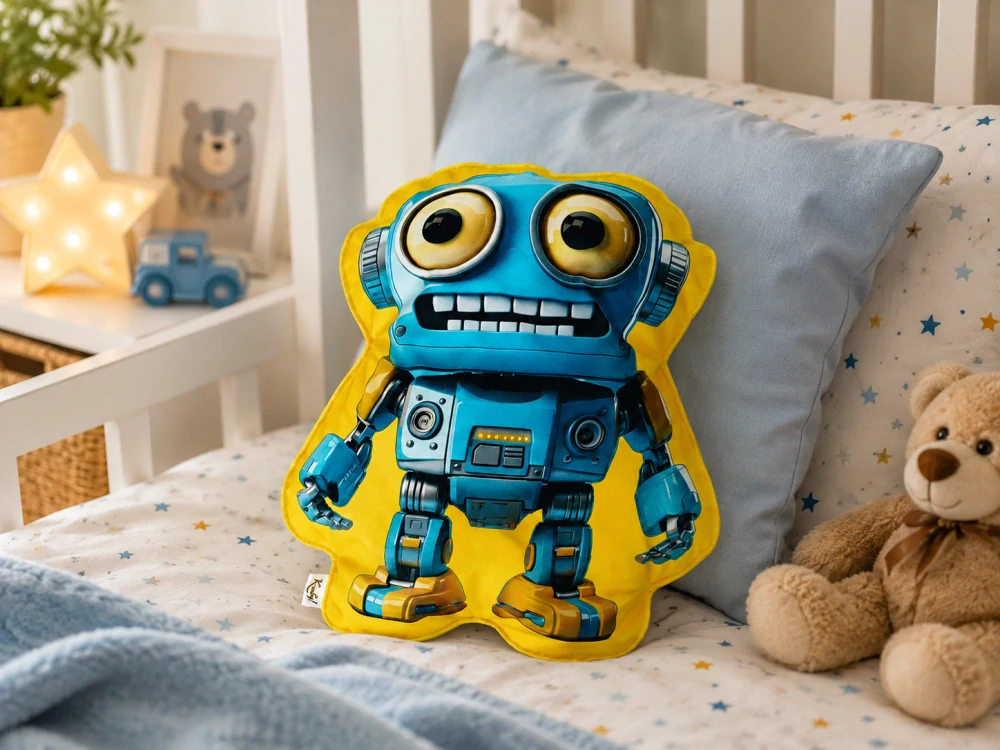 K-oukej! Polštář Robot žlutý M