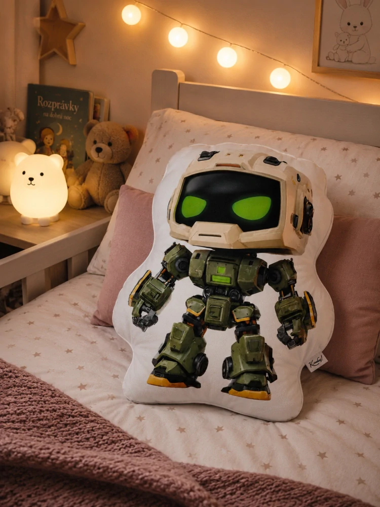 K-oukej! Polštář zelený Roborobot M