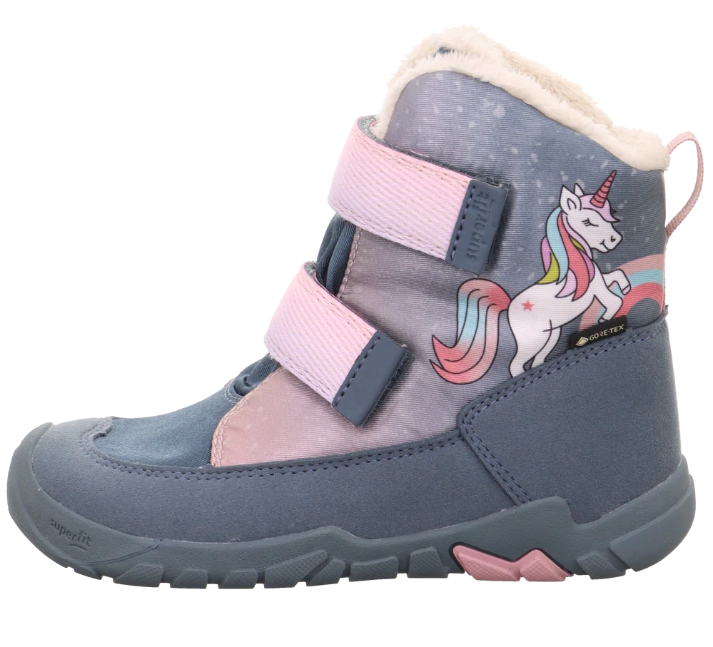 Superfit TRACE zimní boty modrá/růžová