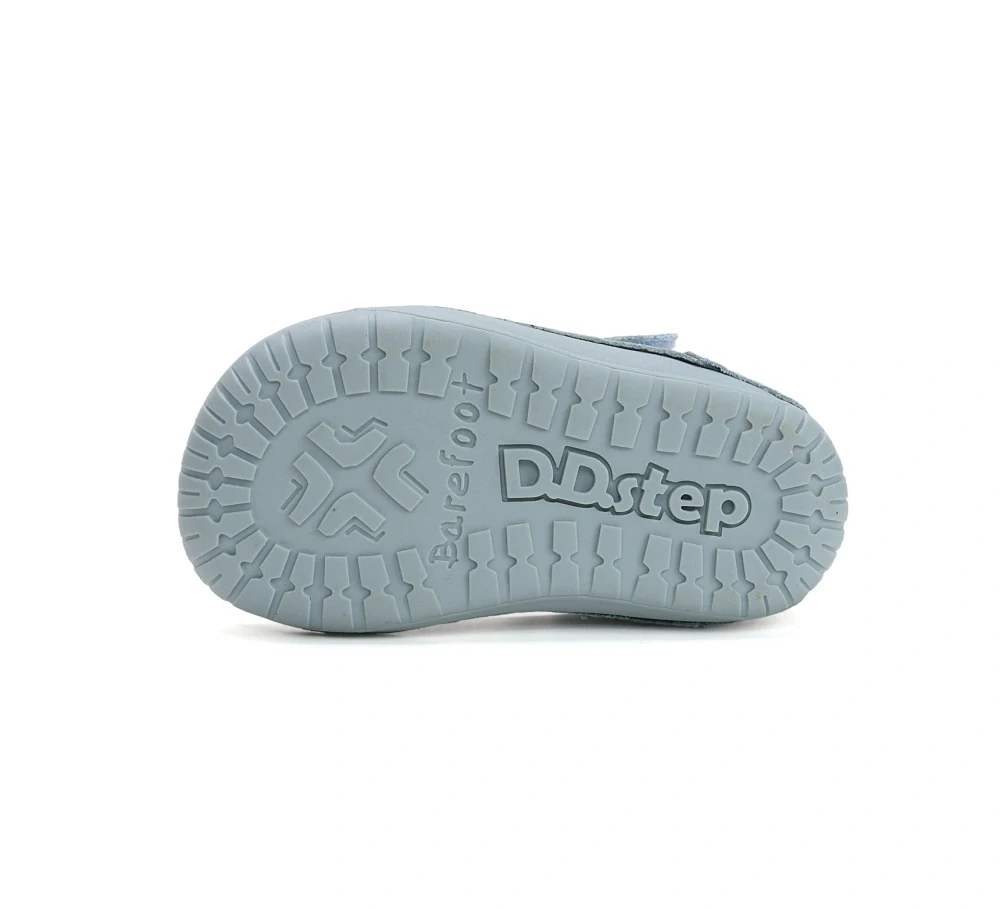 D.D. Step Dětská barefoot polootevřená, modrá 