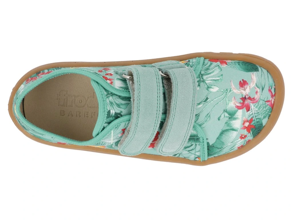 Froddo barefoot dětské plátenky, modré květy
