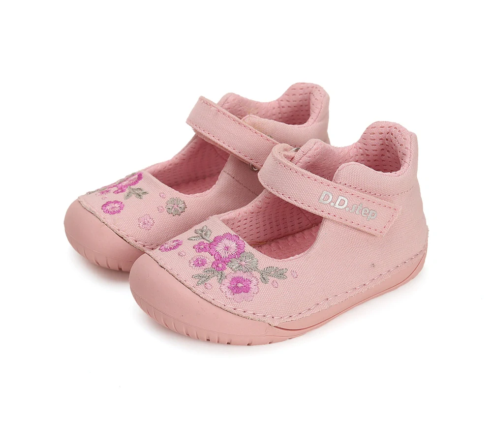 D.D. Step Barefoot dětské plátěnky, růžová