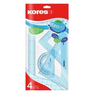 Kores Geo 30, sada pravítek 4ks