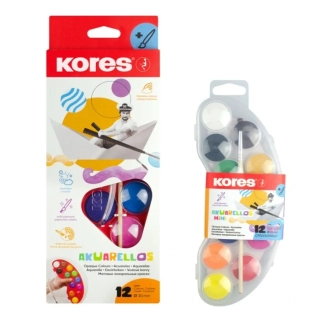 Kores AKUARELLOS MINI Vodové barvy 25 mm 