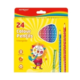 KEYROAD Pastelky trojhranné 24ks