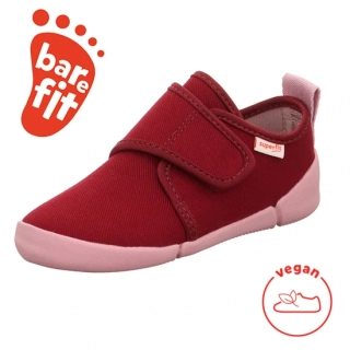 Superfit  VENTI barefoot bačkory, plátěnky červené
