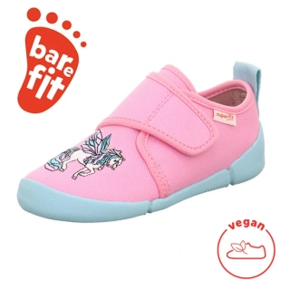 Superfit VENTI barefoot bačkory, plátěnky růžový koník