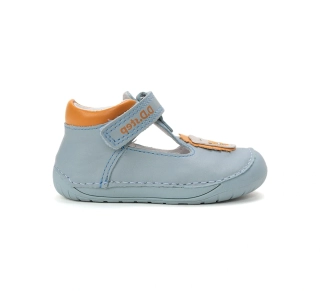 D.D. Step Dětská barefoot polootevřená, modrá